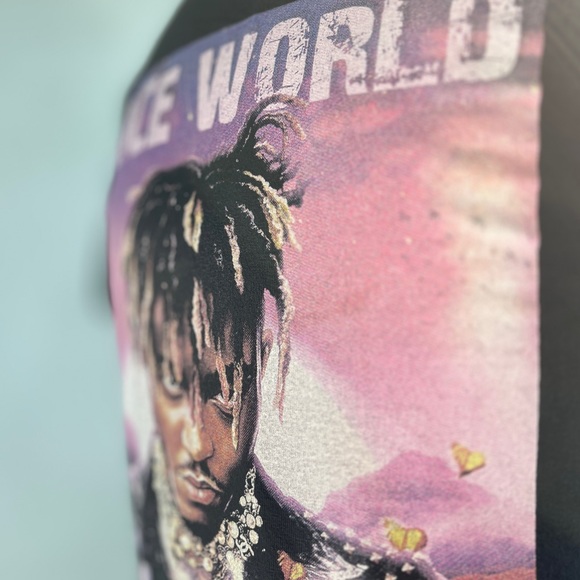 Black Juice World Graphic T Shirt Size S Purple Photo Image Rapper Hip Hop Music - Picture 6 of 7